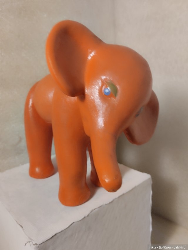 Целлулоидная игрушка СССР слоник