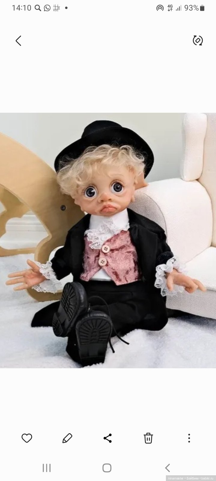 Очаровательный блондинистый принц эльфик реборн