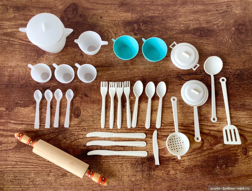 Игрушечная посудка, столовые приборы СССР