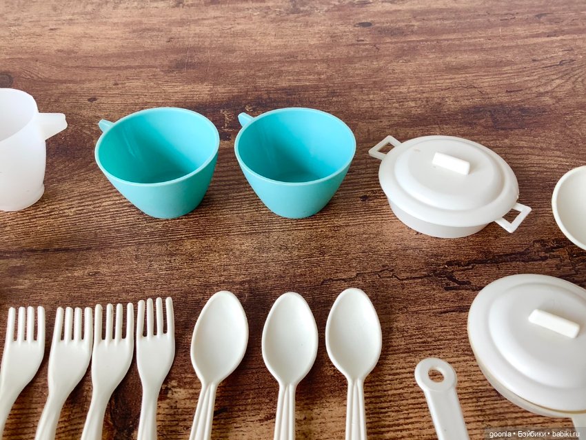 Игрушечная посудка, столовые приборы СССР (фото 4)
