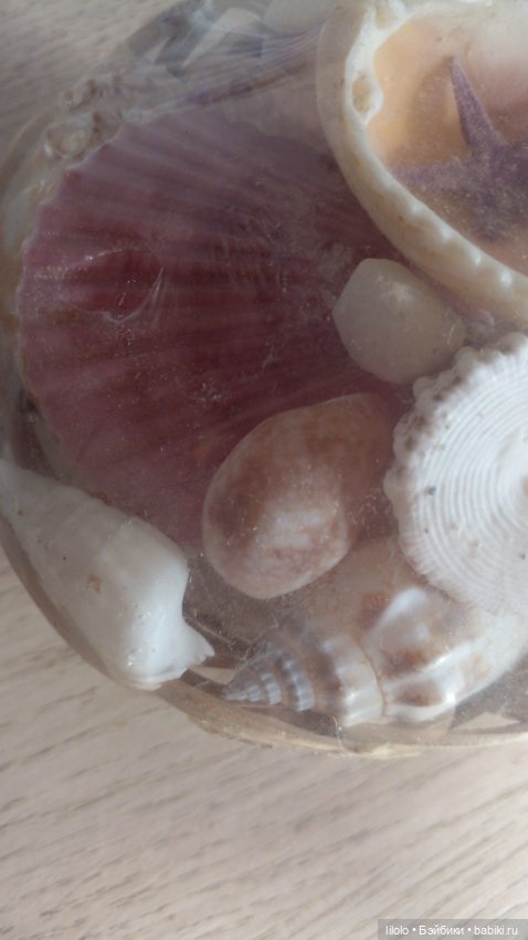 Корзина с ракушками для кукольного интерьера (фото 6)