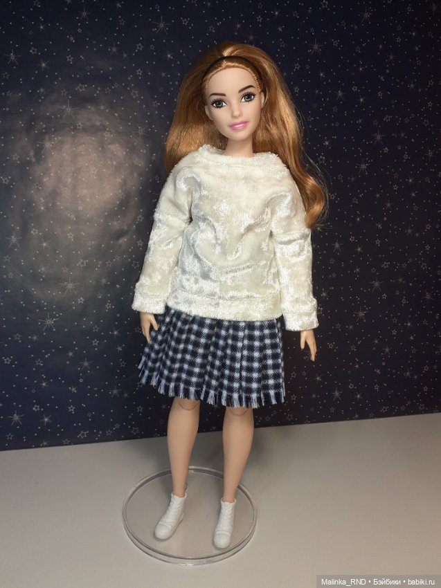 Одежда для барби пышки barbie йога толстовка и юбка (фото 5)