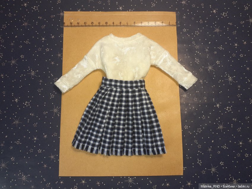 Одежда для барби пышки barbie йога толстовка и юбка