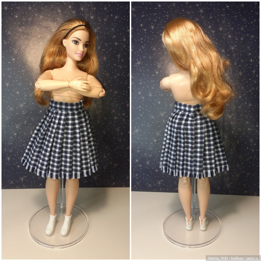 Одежда для барби пышки barbie йога толстовка и юбка (фото 4)