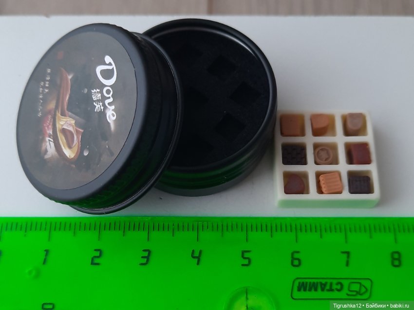 Конфеты в коробочке — Миниатюра для кукол (фото 6)