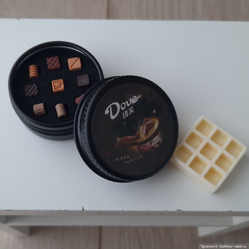 Конфеты в коробочке — Миниатюра для кукол (фото 2)