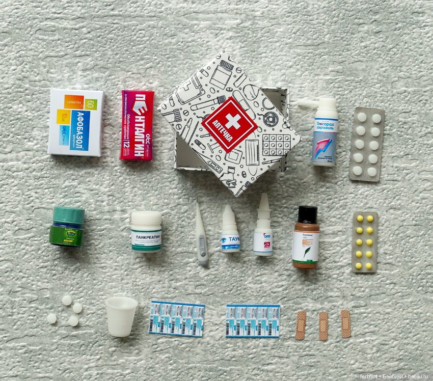 Кукольная аптечка в масштабе 1:6 (фото 8)