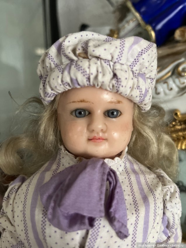 Антикварная восковая кукла COD для Kremer shop 1870 рост 30 см (фото 5)