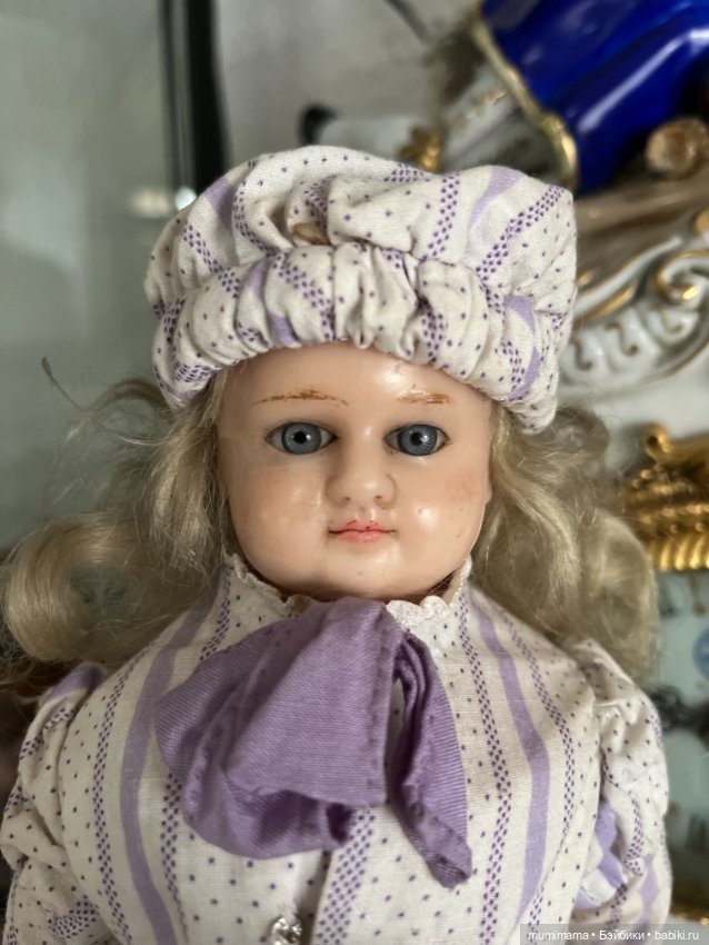 Антикварная восковая кукла COD для Kremer shop 1870 рост 30 см (фото 6)