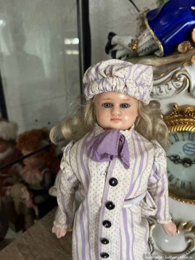 Антикварная восковая кукла COD для Kremer shop 1870 рост 30 см (фото 2)