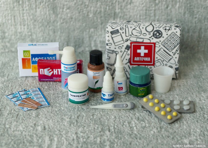 Кукольная аптечка в масштабе 1:6