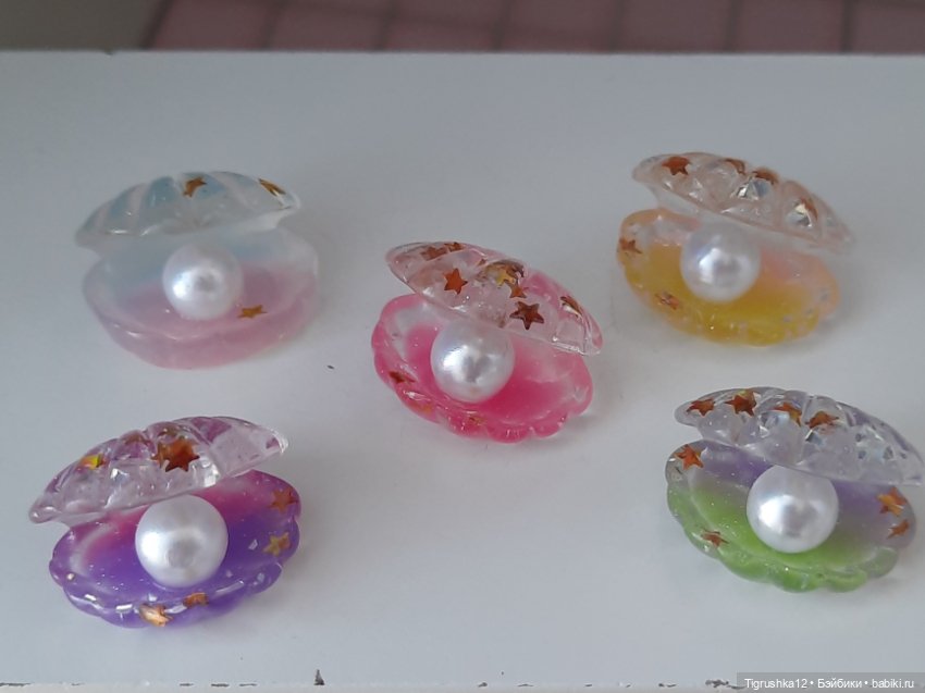 Ракушки с жемчугом — Миниатюра для кукол (фото 3)