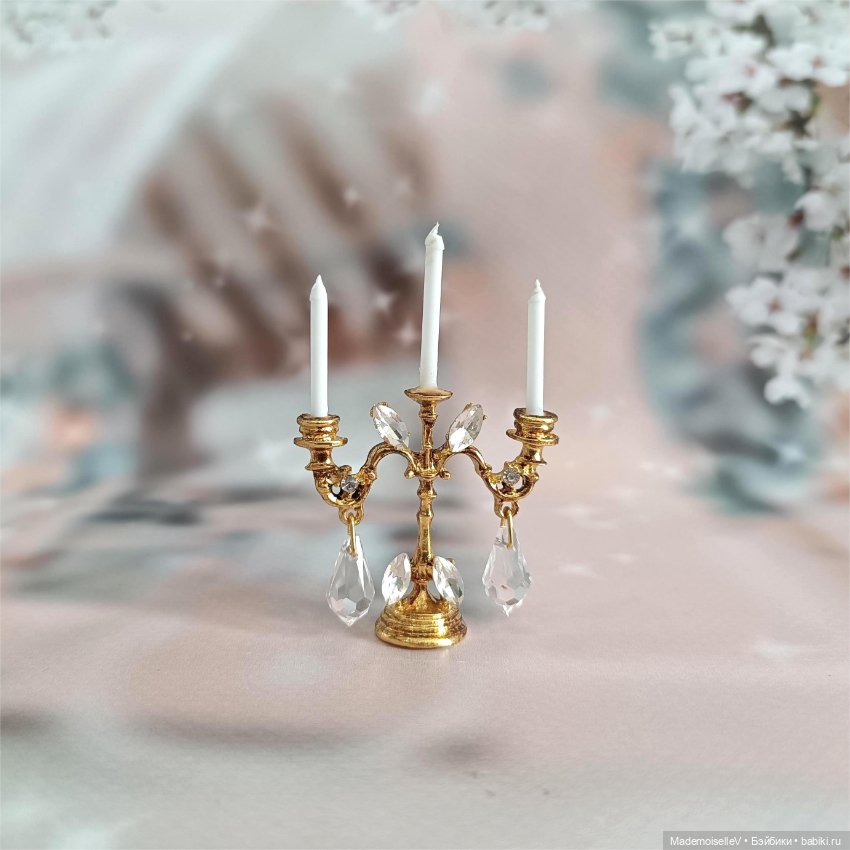 Канделябры/ подсвечники — Миниатюра для кукол