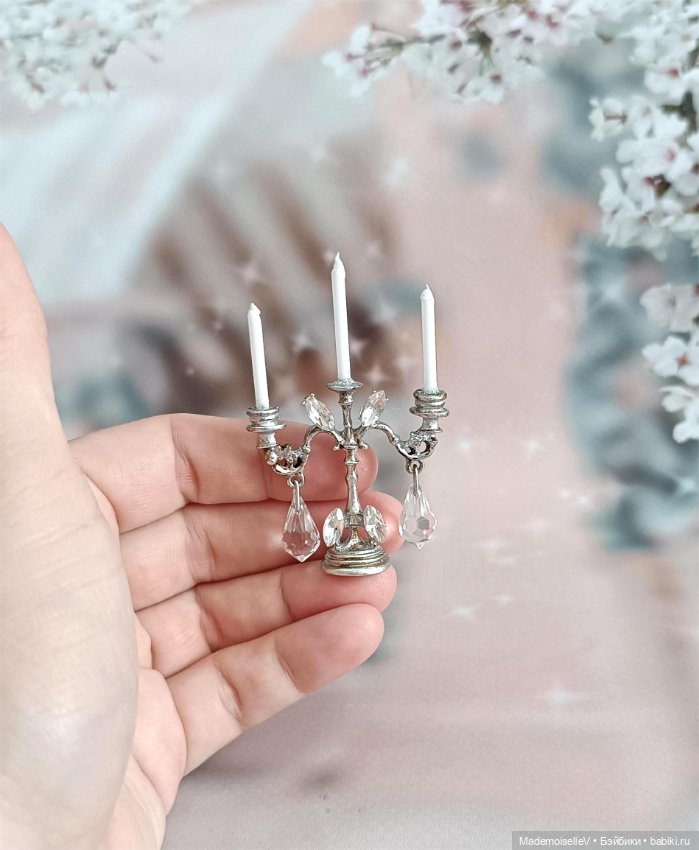 Канделябры/ подсвечники — Миниатюра для кукол