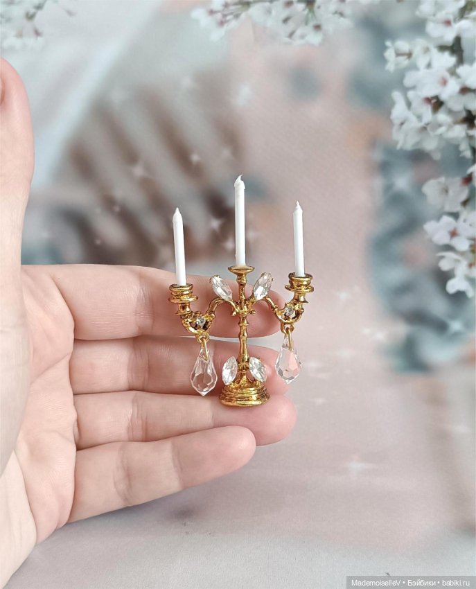 Канделябры/ подсвечники — Миниатюра для кукол