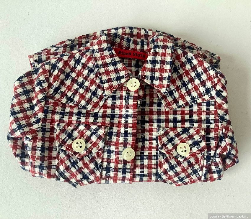 Рубашка ковбойка на бжд SD (фото 7)