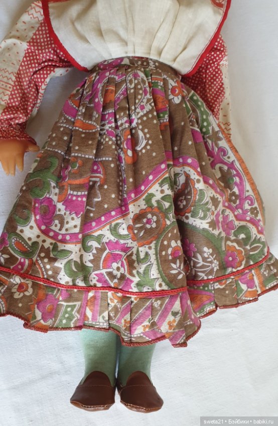 Кукла паричковая СССР 8 марта губерния Воронежская