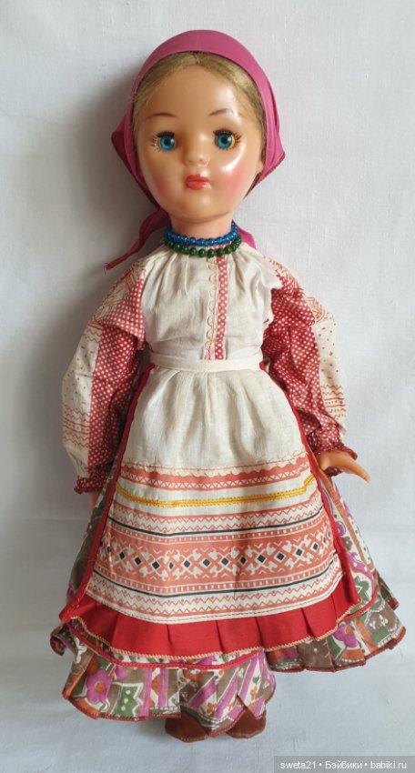 Кукла паричковая СССР 8 марта губерния Воронежская