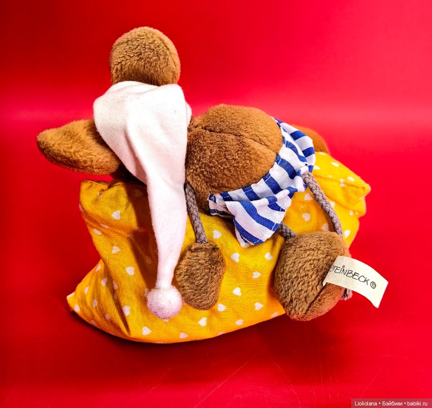 Винтажная игрушка Мышь С Подушкой от W. Steinbeck Германия