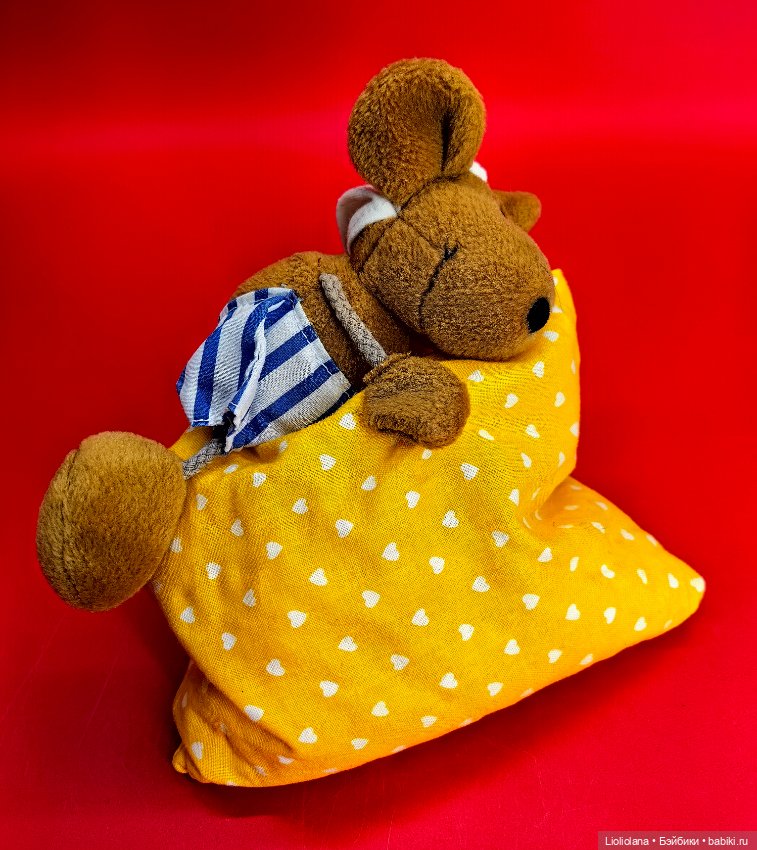 Винтажная игрушка Мышь С Подушкой от W. Steinbeck Германия (фото 8)