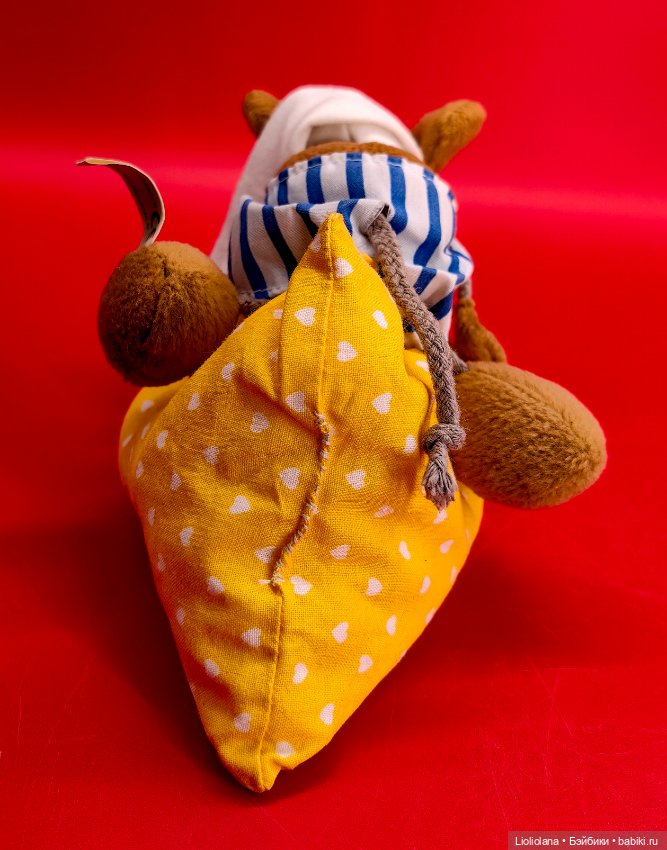 Винтажная игрушка Мышь С Подушкой от W. Steinbeck Германия (фото 5)