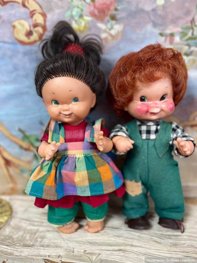 Очаровательная парочка W. Goebel Puppe Charlot Byj Raggy Muffin -1957 рост 27 см