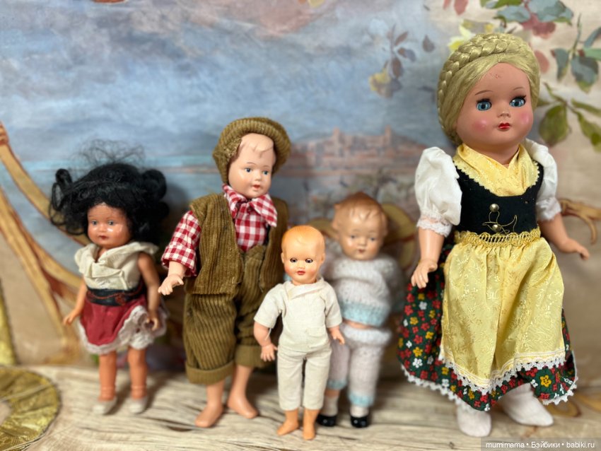 5 Винтажных кукол Sonneberg, ARI рост 25-14 см (фото 5)