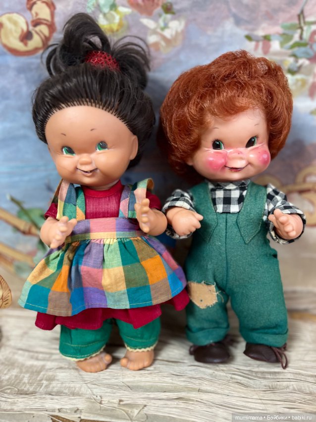 Очаровательная парочка W. Goebel Puppe Charlot Byj Raggy Muffin -1957 рост 27 см (фото 2)