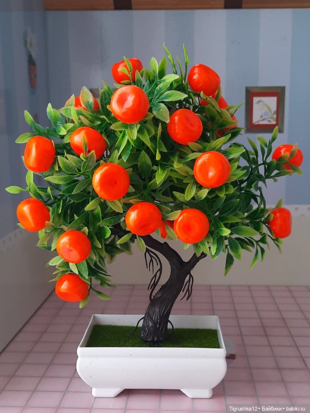 Мандариновое дерево — Миниатюра для кукол (фото 4)