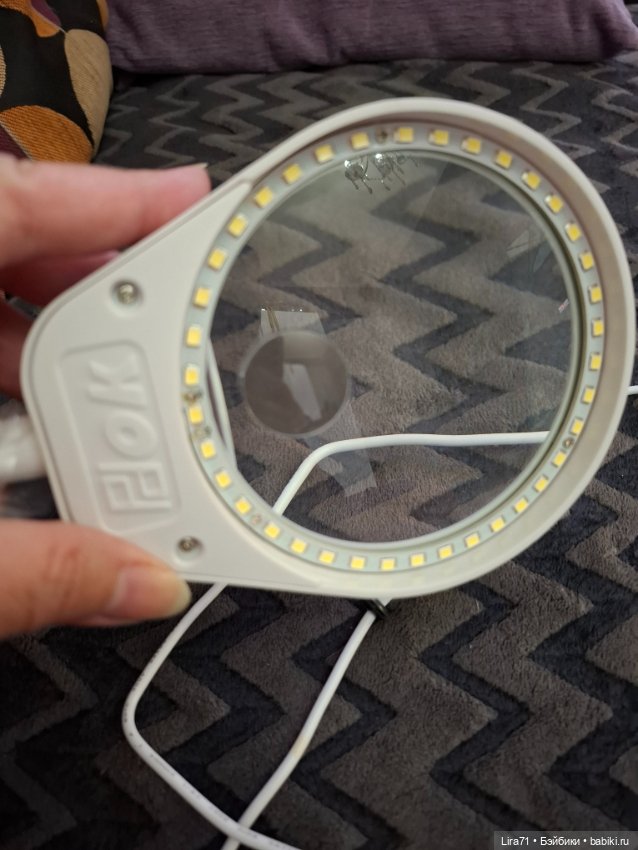 Лампа с лупой настольная — Другие инструменты для кукол (фото 2)