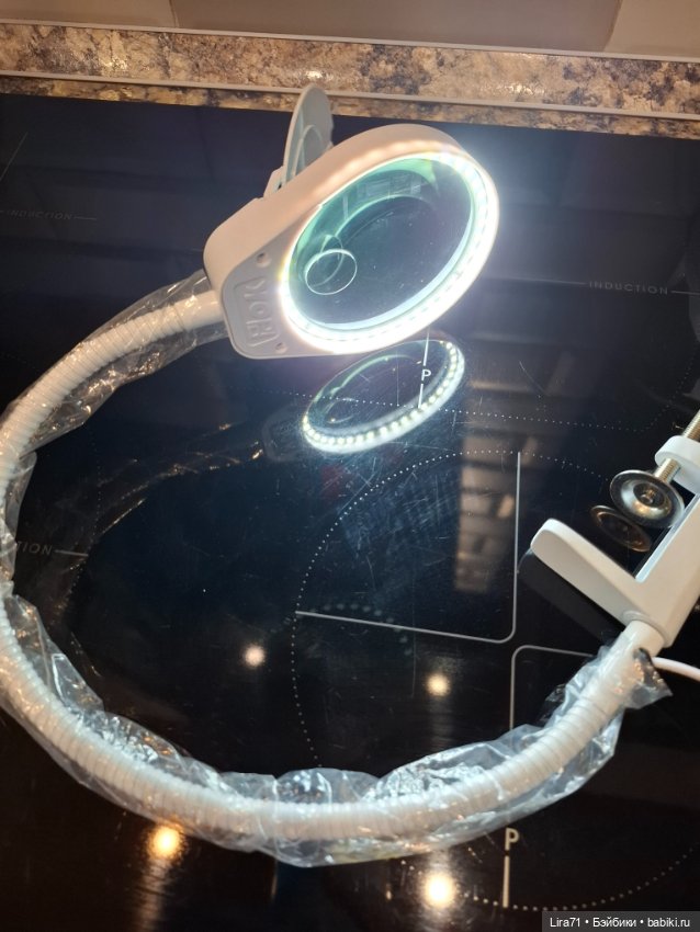 Лампа с лупой настольная — Другие инструменты для кукол (фото 5)