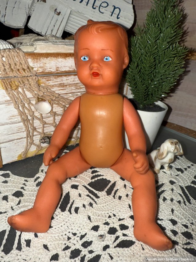 Резиновый пупс ГДР — Винтажные куклы и игрушки детства (фото 2)
