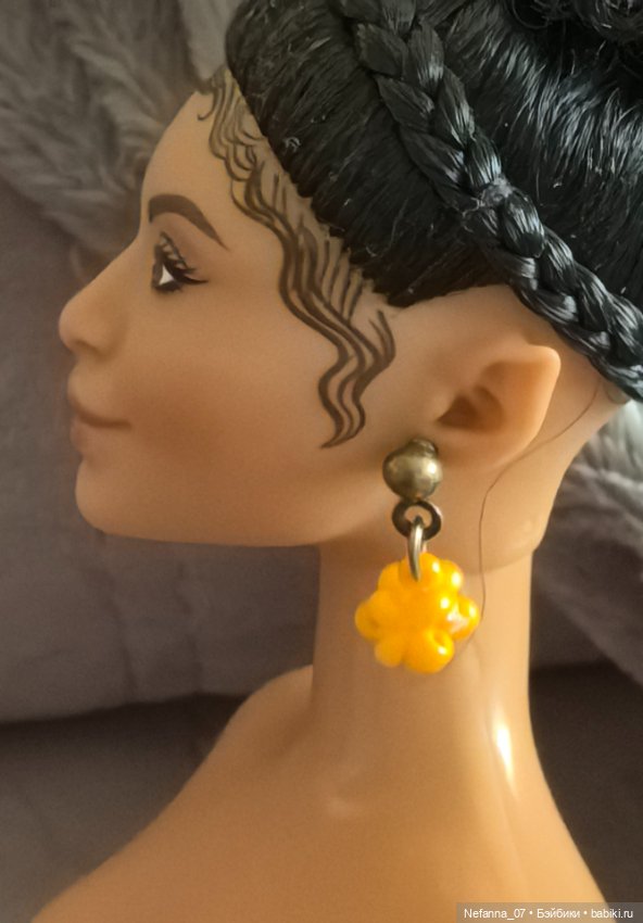 Серьги из бисера для кукол (фото 4)