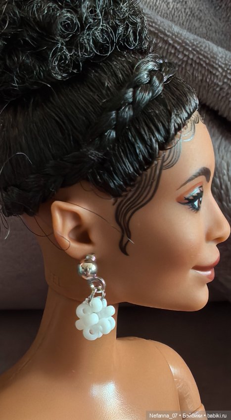 Серьги из бисера для кукол (фото 2)