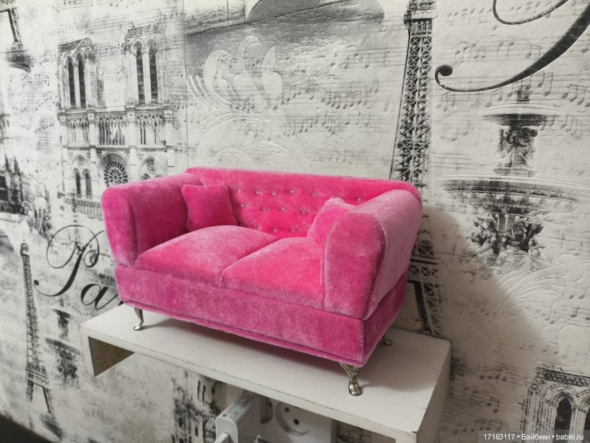 Диван-шкатулка — Кукольная мебель (фото 2)