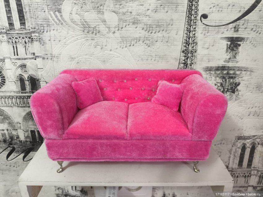 Диван-шкатулка — Кукольная мебель