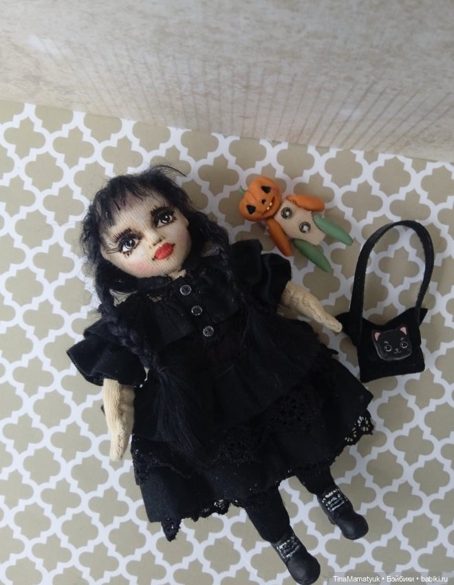 Венсдей Аддамс — Авторские куклы (фото 3)