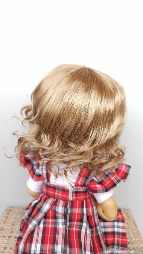 Парики 8-9" - Волнистый, 4 цвета. Подходят Meadow dolls 28 см, Wichtel (Вихтель) (фото 5)