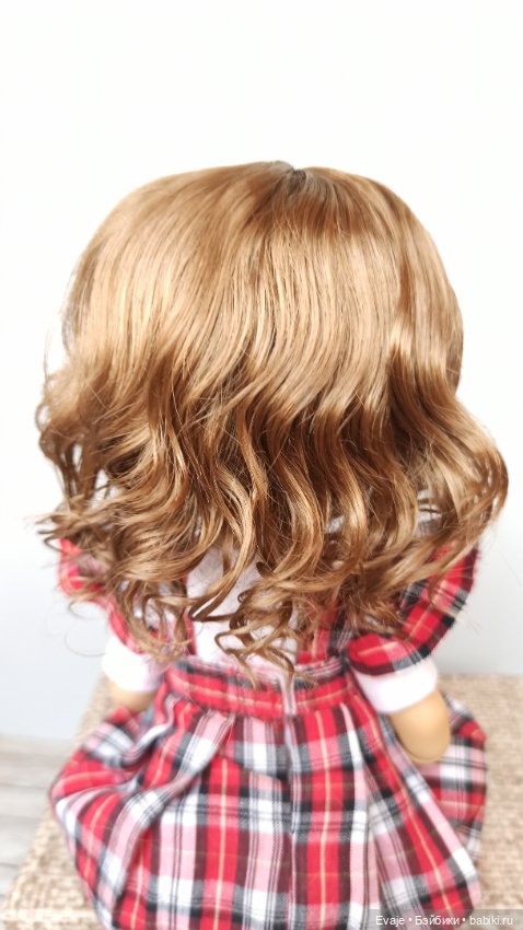 Парики 8-9" - Волнистый, 4 цвета. Подходят Meadow dolls 28 см, Wichtel (Вихтель) (фото 9)