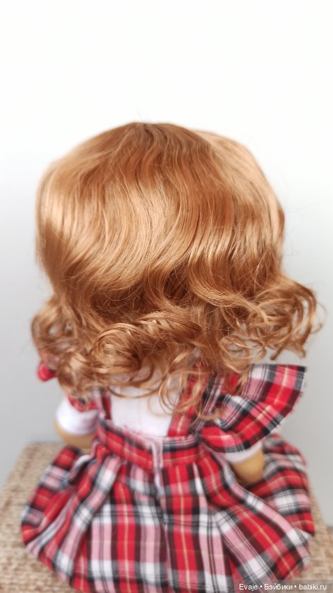 Парики 8-9" - Волнистый, 4 цвета. Подходят Meadow dolls 28 см, Wichtel (Вихтель) (фото 7)