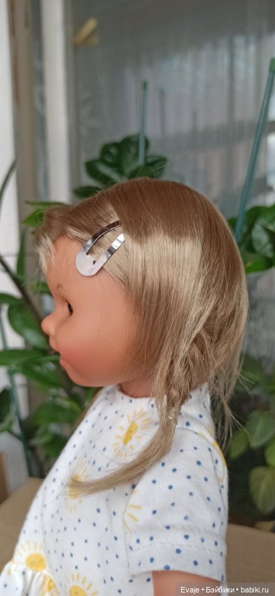 Парики 8-9" - Косички с заколкой, 4 цвета. На Meadow dolls 28 см, Ruby Red 37 см, Wichtel (Вихтель) (фото 6)