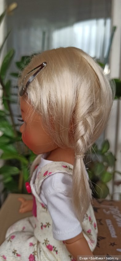 Парики 8-9" - Косички с заколкой, 4 цвета. На Meadow dolls 28 см, Ruby Red 37 см, Wichtel (Вихтель) (фото 9)