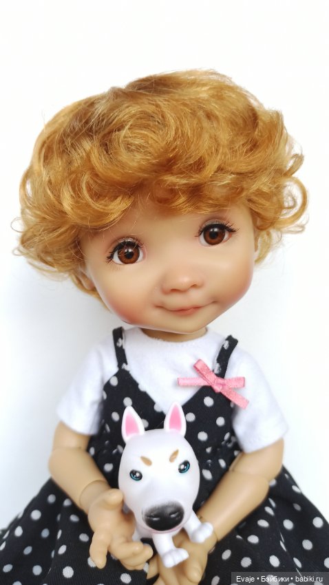 Парики 8-9" - Амурчик, 5 цветов на Meadow dolls 28 см, Руби Ред 37 см, Wichtel (Вихтель) (фото 8)