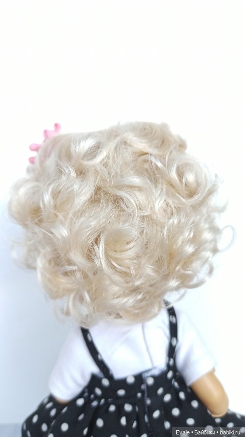 Парики 8-9" - Амурчик, 5 цветов на Meadow dolls 28 см, Руби Ред 37 см, Wichtel (Вихтель) (фото 5)