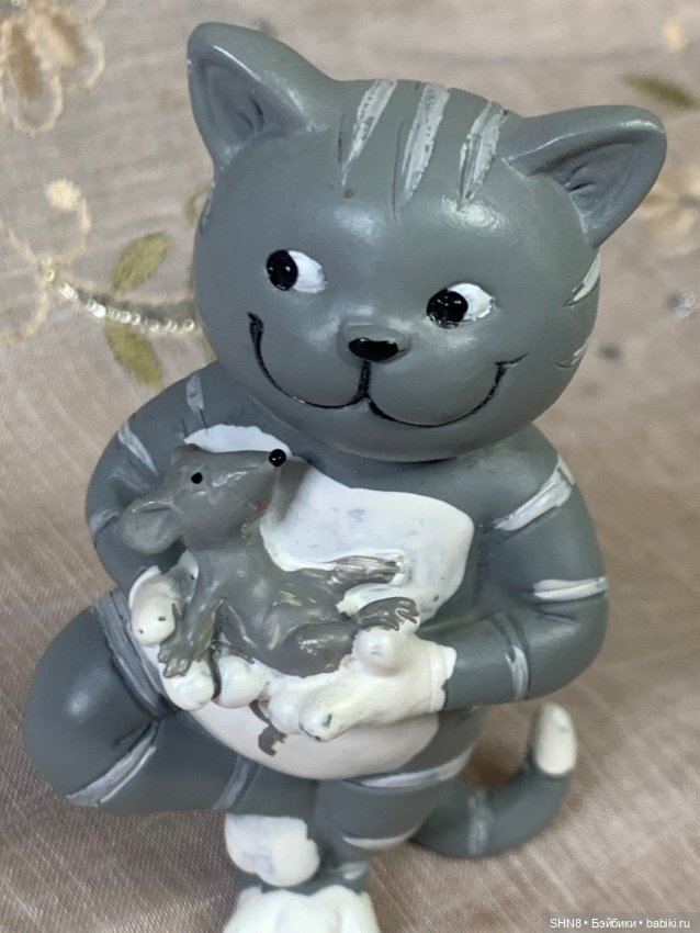 Котик с мышонком — Статуэтки (фото 6)