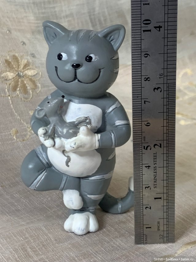 Котик с мышонком — Статуэтки (фото 5)