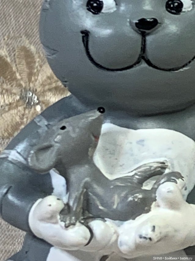 Котик с мышонком — Статуэтки (фото 2)