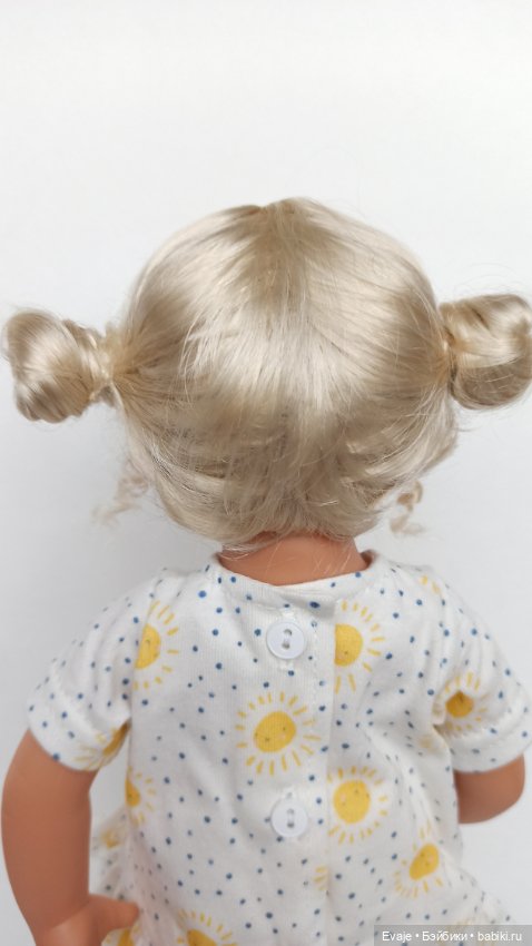 Парики 8-9" - Бобышки с локонами, 2 цвета. Подходят Meadow dolls 28 см, Wichtel (Вихтель) (фото 3)