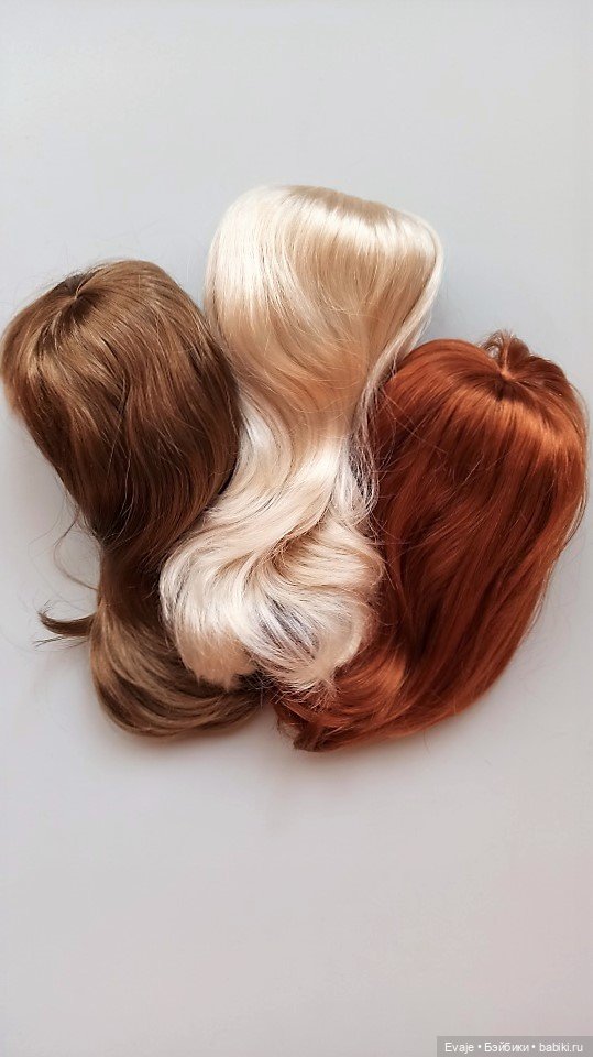 Парики 8-9" - Естественная волна, 3 цвета