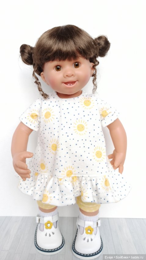 Парики 8-9" - Бобышки с локонами, 2 цвета. Подходят Meadow dolls 28 см, Wichtel (Вихтель) (фото 4)